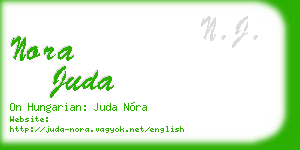 nora juda business card
